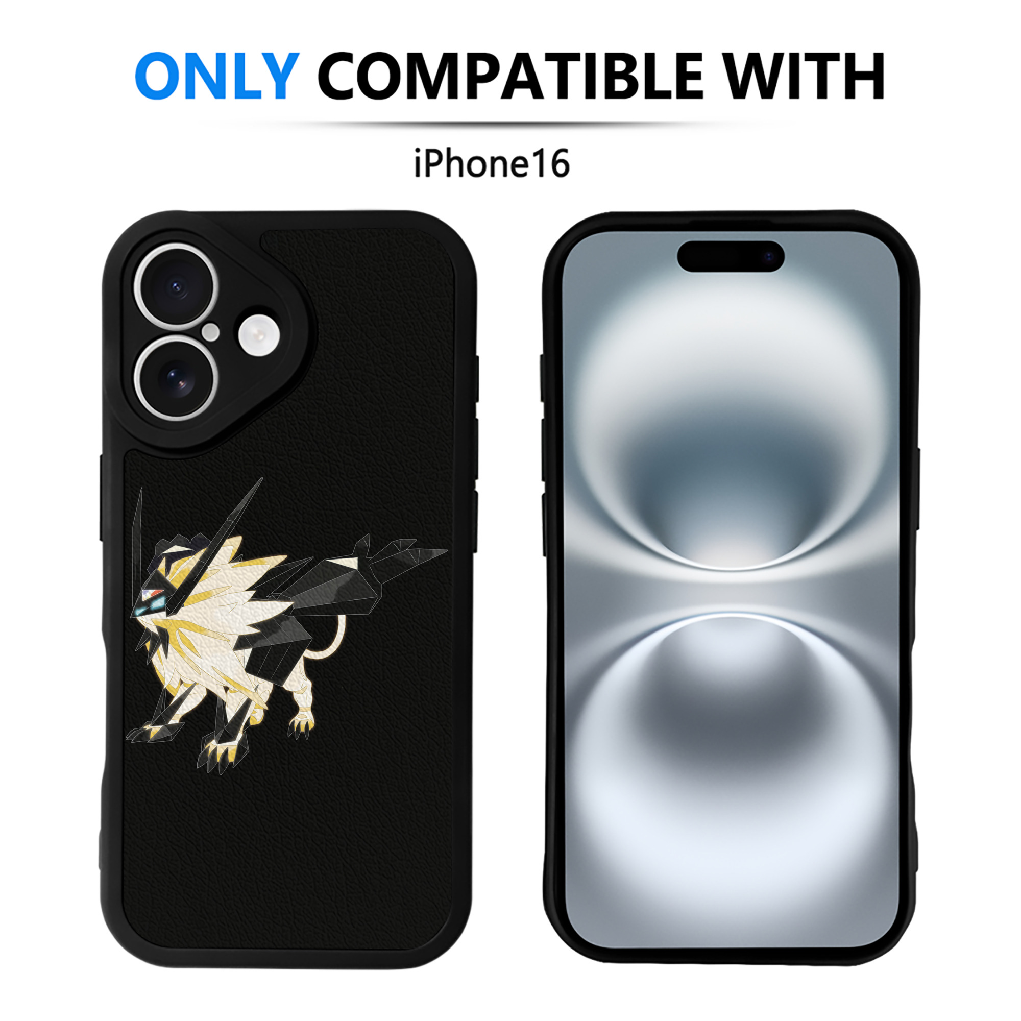 （画像用） ポケットモンスター Pokémon 【iPhone 16シリーズ対応】シリコンスマホケース（レザー調） 材質：シリコン